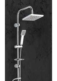 Resim Modamix Moscow Robot Flat Tepe Duş Seti Krom 