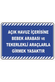Resim vizyon trafik AÇIK HAVUZ BEBEK ARABASI 15X21 cm Galvaniz Saç 0,4 mm 
