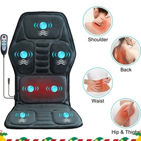 Resim 7 Farklı Masaj Ayarına Sahip Isıtmalı Masaj Koltuğu Minderi, Hem Erkekler Hem de Kadınlar İçin Uygun, Ev veya Ofis Kullanımı İçin Mükemmel, Noel Hediyesi Olarak İdeal (LVD Adaptörü Dahil) 