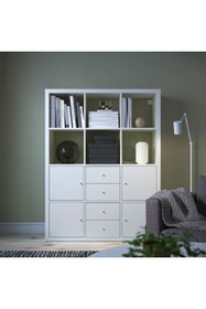 Resim IKEA KALLAX, açık raf ünitesi, beyaz, 112x147 cm 