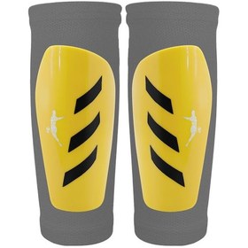 Resim Pro Futbol Tekmeliği Çoraplı Çocuk Yetişkin Kaval Koruyucu Tekmelik Futbolcu Dizliği Sarı 