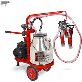 Resim Melasty Ecomini Last Point Tekli İnek Süt Sağma Makinesi Paslanmaz Güğüm-silikon Memelik Kuru Pompa -3175 