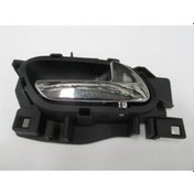 Resim 2007 - 2012 Citroen C4 Picasso Ön Kapı Iç Açma Kolu Sol Siyah (Elceği Nikelajlı) (Tw) (Oem NO:9143L9) 