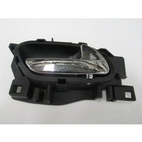 Resim 2007 - 2012 Citroen C4 Picasso Ön Kapı Iç Açma Kolu Sol Siyah (Elceği Nikelajlı) (Tw) (Oem NO:9143L9) 