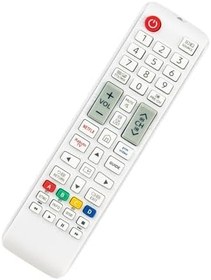 Resim BN59-01268H Yedek Uzaktan Kumanda -VINABTY-Fit Samsung TV BN5901268H Uzaktan Kumanda QE32LS03TB Q32LS03T QE75LST7TCUXXU QE50LS01TB QE88Q9 UE40MU6195 UE32M5500 