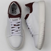 Resim Bueno Shoes Beyaz Bordo Deri Erkek Spor Ayakkabı 01mq4900 