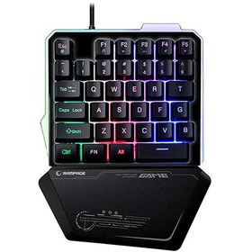 Resim Rampage KB-R24 Metal Mini Klavye + 70*30 Logitech Klavye Mouse Pad Rampage