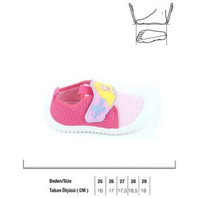 Resim Çocuk Ev Okul Kreş Yumuşak Bebe Panduf Ayakkabı Pembe Gri 