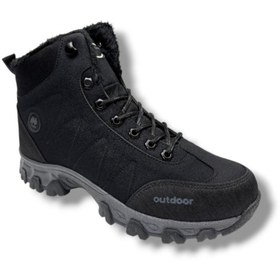 Resim Jagulep 4057-26 Anatomik Içi Kürklü Outdoor Erkek Bot Siyah Füme 