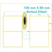 Resim Kartallar Etiket 80MMX100MM Termal Barkod Etiketi 1 Rulo 500 Adet 