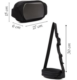 Resim D-pack Erkek Gri Kumaş Bel Çantası - Gri / STANDART 