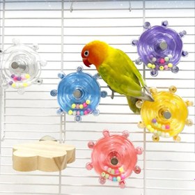 Resim Çıngıraklı Kuş Kafesi İçin Çark Oyuncağı 