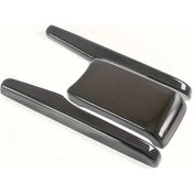 Resim Chuangyinshop Honda Civic 2016 2020 Carbon Fiber Set Of 3 Merkez Konsol Armrest Kapağı Aksesuar 