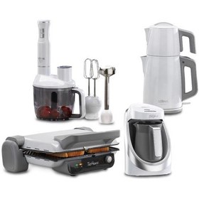 Resim Stilevs Whıte Quartz Serisi 4'lü Paket Çeyiz Seti - Beyaz 