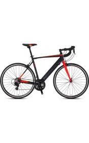 Resim Kron Rc 1000 28" Jant 52 cm Kadro Yol Bisikleti Mat Siyah Kırmızı 