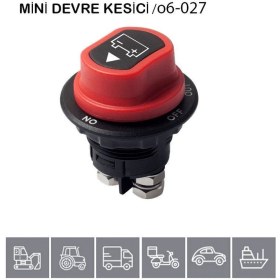 Resim Aksa 12V-24V Devre Kesici Pls Mini Marin Tipi Çevirmeli On-Off-Out 