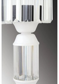 Resim İstanbul Avize Kristal Taşlı Beyaz Kasalı Y-15 Beyaz Taş Kafalı Abajur 