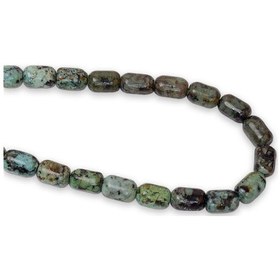 Resim 9 x 6 MM Afrika Turkuaz Taşı Dizi 