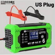 Resim Chuangyinshop Green Akıllı Akü Şarj Cihazı 12v 6a Lcd Ekran Oto Kamyon Motosiklet Akü Şarj 