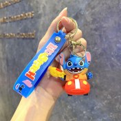 Resim Baijiafu2 Yeni Çizgi Film Animasyon Stitch Serisi Yumuşak Kauçuk Anahtarlık Bebek Çantası Kolye Anahtarlık Küçük Hediye (Yurt Dışından) 