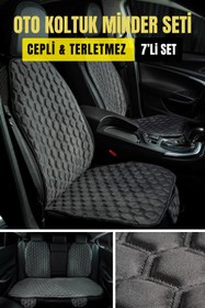 Resim Ecarteks PREMİUM BABYFACE KUMAŞ OTO MİNDER SETİ ANTRASİT( 7 PARÇA) 