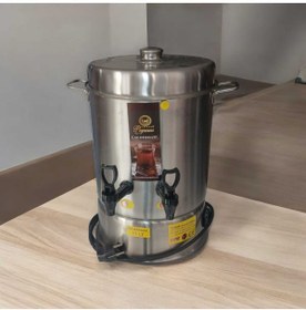 Resim Pegasus 140 Bardak Elektrikli Termostatlı 11 Lt Paslanmaz Çelik Semaver Çay Otomatı Makinesi 