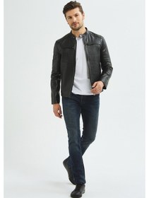 Resim İkbal İkb-11 Erkek 2 Renk Hakiki Deri Ceket 