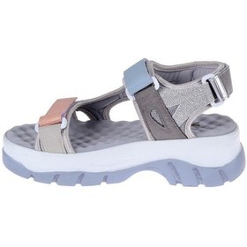 Resim Pullman Sms Cırtlı Comfort Kadın Sandalet SMS-4740 GRİ MULTİ 