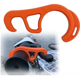 Resim Qingmipy Bisiklet Ve Motosiklet İçin Eğik Yollarda Sabit Park Etme Kancası - Dayanıklı Pp Plastik, Hafif Ve Taşınabilir Turuncu Fren Kilidi Turuncu 