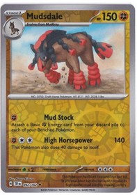 Resim Mudsdale Reverse Holo 092/162 - Temporal Forces - Pokemon Kartı Mint 