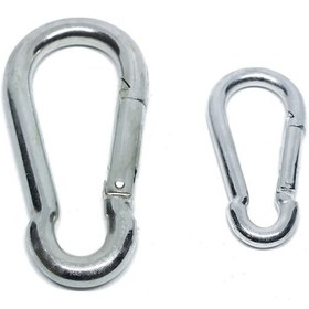 Resim 6 Mm Galvanizli Düz Yaylı Karabina (Askı) 10 Adet 