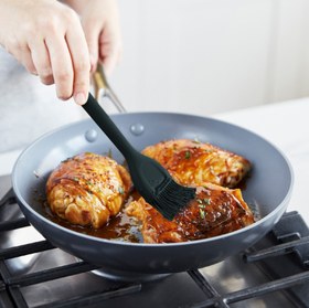 Resim GreenPan Silikon Fırça Siyah | Platinum Silicone | BPA İçermez | 200°C Isıya Dayanıklı | 