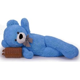 Resim Sole Oyuncak 80 cm Papyonlu Peluş Ayıcık- Ithal Kumaş - Premium Koleksiyon Hediyelik Ayı (% 100 Yerli) 
