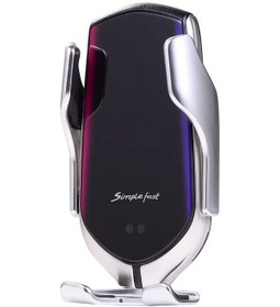 Resim Pazly Otomatik Kıskaçlı 10w Hızlı Şarj Kablosuz Araç Şarj Cihazı - İphone/samsung/huawei Uyumlu 