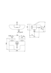 Resim Eca Novita Banyo Bataryası Krom Beyaz Renkli 104102447 Beyaz 