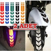 Resim 2 Adet - Motorsiklet Şerit Sticker Çamurluk Sticker Motorsiklet 