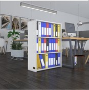 Resim Kenzlife Klasörlük Raflı Ilkutay Byz 105 80 30 Kitaplık Ofis Arkalıksız Çok Renkli 