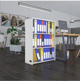 Resim Kenzlife Klasörlük Raflı Ilkutay Byz 105 80 30 Kitaplık Ofis Arkalıksız Çok Renkli 