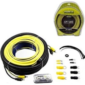 Resim For-x Oto Anfi Kablo Seti 6GA 4.5MT Güç Kablosu ve 10MT Ses Kablosu ile Yüksek Performans 