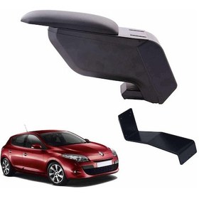 Resim 3 Tıkla Renault Megane 3 Hb 2012 Delmesiz Çelik Ayaklı Siyah Kolçak Kol Dayama 