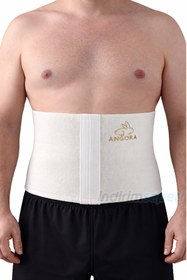Resim Yün Korse %100 Angora Giydirmeli ince Unisex Bel Korsesi - Isı Tutucu, Lastik Geçmeli Bel Destekleyici - 8 / 2XL 