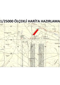 Resim 1-25000 Ölçekli Harita Parsel ve Koordinatlı 