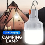 Resim Şarj Edilebilir LED Kamp Feneri, USB Şarj Edilebilir Düzenlenebilir Duvar Monte Flaş Işık, Taşınabilir Acil Durum Açık Işığı ile Push Buton Kontrol, Macera, Olta, ABS Plastik, ≤36V 