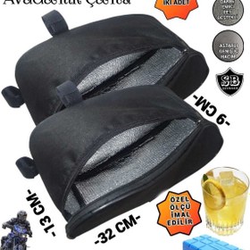 Resim SEVBAGS Motosiklet Termoslu Avadanlık Ön Koruma Demiri Çantaları 32cm 