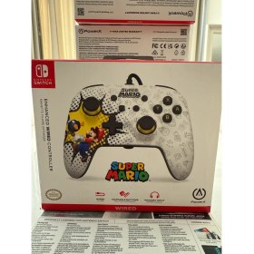 Resim Powea Nintendo Switch ve OLED Uyumlu Super Mario Kablolu Kol 