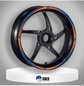 Resim CF Moto 250 SR Jant Şeridi Turuncu Mavi 