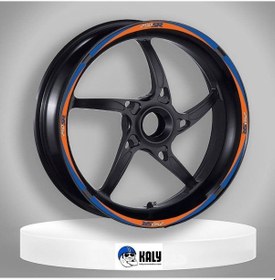 Resim CF Moto 250 SR Jant Şeridi Turuncu Mavi 