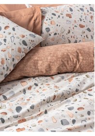 Resim Cotton Box Rnf Minimal Tek Kişilik Nevresim Takımı-onıks Karemel Karamel 