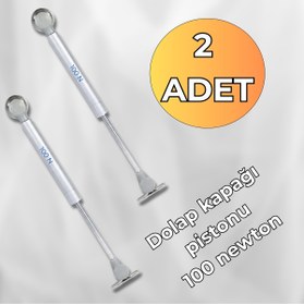 Resim almital mobilya aksesuarları furniture accessories 2 Adet 100N Gazlı Piston Kalkar Dolap Kapak Uzun Ömürlü 