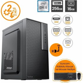 Resim Suncom Force SC3-169 I5-3470 16GB 256SSD Freedos Masaüstü Bilgisayar 